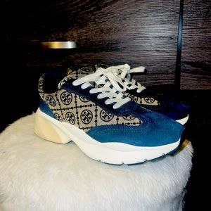 TORY BURCH MONOGRAM GOOD LUCK TRAINERS